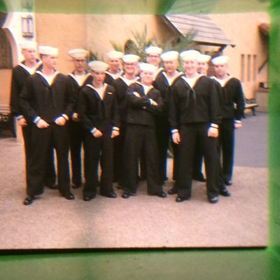 Sailors in dress uniforms on Bootcamp Liberty Weekend